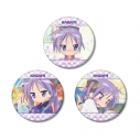 【グッズ-バッチ】TVアニメ『らき☆すた』 柊かがみ 場面写ホログラム缶バッジ3個セットの画像