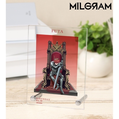 【グッズ-置きもの】MILGRAM -ミルグラム- 描き下ろし フータ バースデーver. 第3弾 A6アクリルパネル