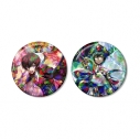 【グッズ-バッチ】コードギアス 反逆のルルーシュ ロストストーリーズ ルルーシュ ホログラム缶バッジ2個セット ver.Bの画像