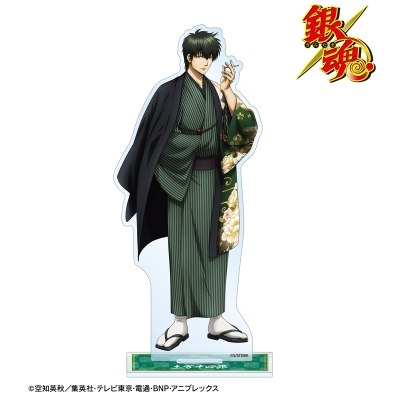 【グッズ-スタンドポップ】銀魂 描き下ろし 土方十四郎 片面花柄和装ver. BIGアクリルスタンド