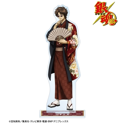 【グッズ-スタンドポップ】銀魂 描き下ろし 坂本辰馬 片面花柄和装ver. BIGアクリルスタンド