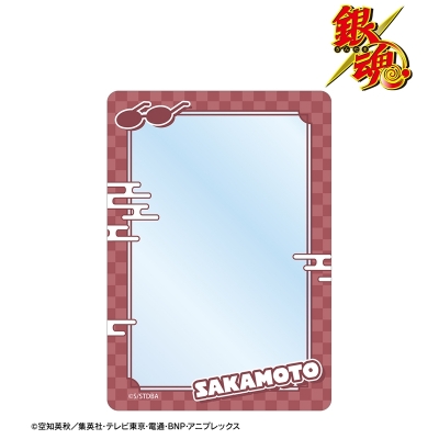 【グッズ-カードケース】銀魂 坂本辰馬 モチーフ柄 B8硬質ケース