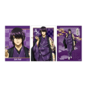 【グッズ-ブロマイド】銀魂 描き下ろし 高杉晋助 片面花柄和装ver. ブロマイド3枚セットの画像
