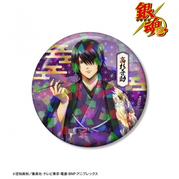 グッズ-バッチ】銀魂 描き下ろし 高杉晋助 片面花柄和装ver 