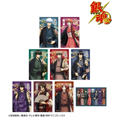 【グッズ-カード】銀魂 描き下ろし 片面花柄和装ver. トレーディングコンパクトクリアシート
