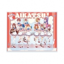 【グッズ-スタンドポップ】アイカツ! 10th STORY ~未来へのSTARWAY~ 描き下ろし 集合 レトロストライプver. アクリルジオラマスタンドの画像