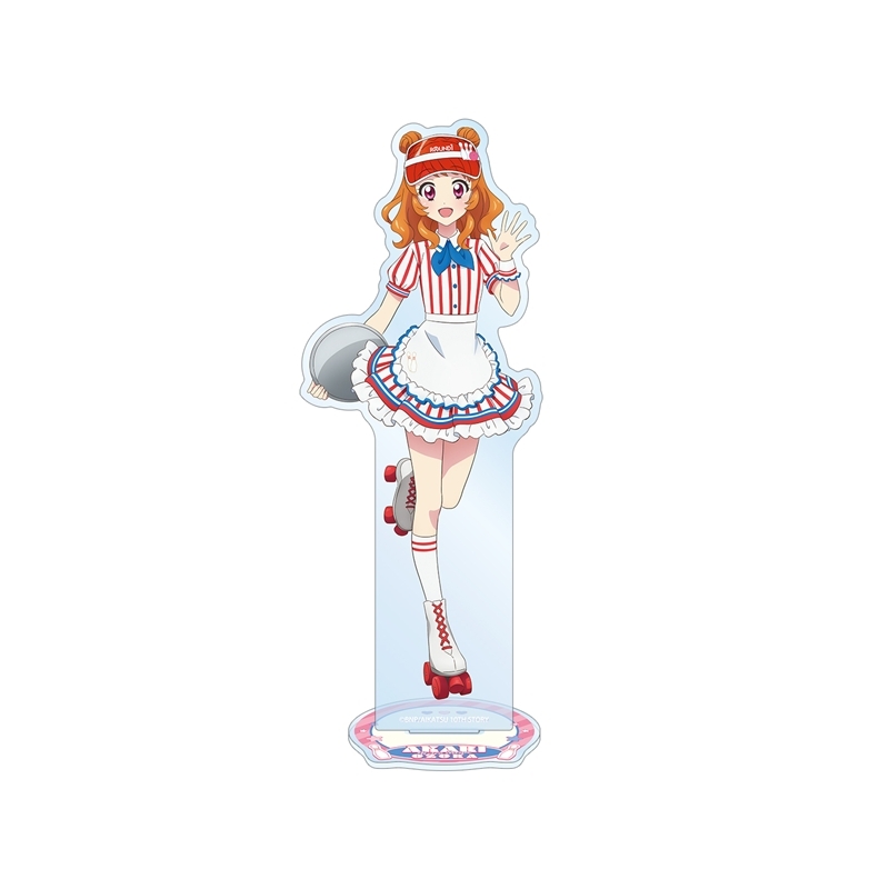【グッズ-スタンドポップ】アイカツ！ 10th STORY ～未来へのSTARWAY～ 描き下ろし 大空あかり レトロストライプver. BIGアクリルスタンド
