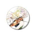【グッズ-バッチ】四月は君の嘘 カラーイラスト 75mmオーロラ缶バッジ ver.Bの画像