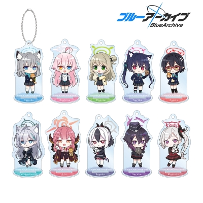 【グッズ-スタンドポップ】ブルーアーカイブ トレーディング ちびキャラ アクリルスタンドキーホルダー