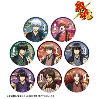 【グッズ-コースター】銀魂 描き下ろし 片面花柄和装ver. トレーディングアクリルコースター