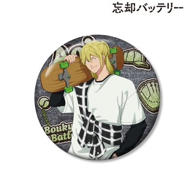 【グッズ-バッチ】TVアニメ「忘却バッテリー」 描き下ろし 藤堂 葵 ストリートスポーツver. 75mmグリッター缶バッジ