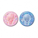 【グッズ-バッチ】しゅごキャラ! 日奈森 あむ&月詠 イクト petit-sserie ホログラム缶バッジ2個セットの画像