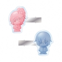 【グッズ-クリップ】しゅごキャラ! 日奈森 あむ&月詠 イクト petit-sserie アクリルヘアクリップ2個セットの画像