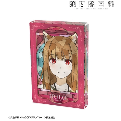 【グッズ-置きもの】TVアニメ『狼と香辛料 MERCHANT MEETS THE WISE WOLF』 ホロ Aure Glass アクリルブロック ver.D