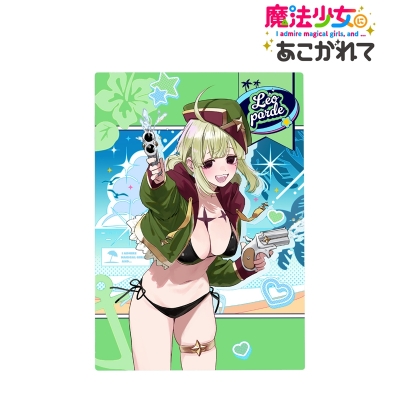 【グッズ-置きもの】TVアニメ「魔法少女にあこがれて」 千種みのりさんイラスト レオパルト 水着ver. B6メタルアートパネル