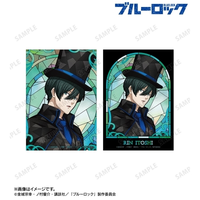【グッズ-ブロマイド】TVアニメ『ブルーロック』 描き下ろし 糸師 凛 怪盗団ver. Aure Glass ブロマイド2枚セット