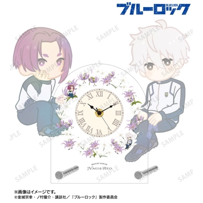 【グッズ-時計】TVアニメ『ブルーロック』 凪 誠士郎&御影 玲王 Botania 第2弾 アクリルスタンド時計