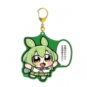 【グッズ-キーホルダー】ずんだもん 大川ぶくぶさんイラスト 夏セーラー服ずんだもん スクールver. カラーBIGアクリルキーホルダーの画像