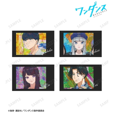 【グッズ-カード】TVアニメ「ワンダンス」 grunge CANVAS インスタントカメラ風イラストカード4枚セット