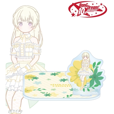 【グッズ-コースター】BanG Dream! 白鷺 千聖 Botania アクリルスタンド付きコースター