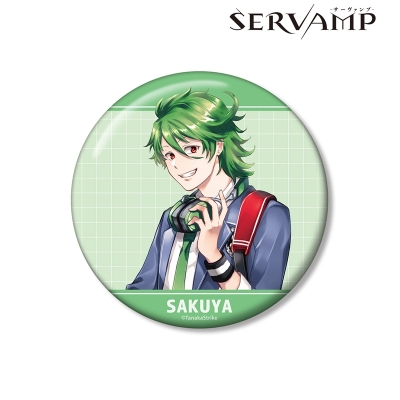 【グッズ-バッチ】『SERVAMP-サーヴァンプ-』 田中ストライク先生 描き下ろし 綿貫桜哉 学園風ver. 100mm缶バッジ【アニメイト先行販売】