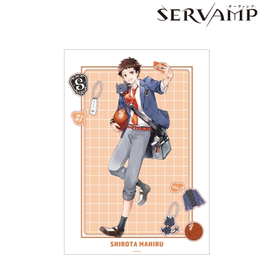 【グッズ-ポスター】『SERVAMP-サーヴァンプ-』 田中ストライク先生 描き下ろし 城田真昼 学園風ver. A3マット加工ポスター【アニメイト先行販売】