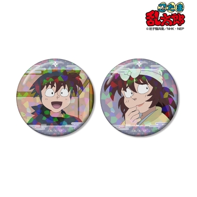 【グッズ-バッチ】忍たま乱太郎 土井半助 場面写ホログラム缶バッジ2個セット