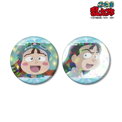 【グッズ-バッチ】忍たま乱太郎 鶴町伏木蔵 場面写ホログラム缶バッジ2個セット