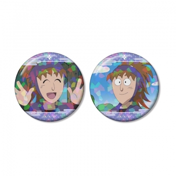 グッズ-バッチ】忍たま乱太郎 鉢屋三郎 場面写ホログラム缶バッジ2個 