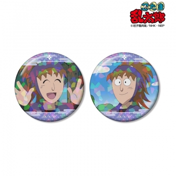 グッズ-バッチ】忍たま乱太郎 鉢屋三郎 場面写ホログラム缶バッジ2個 