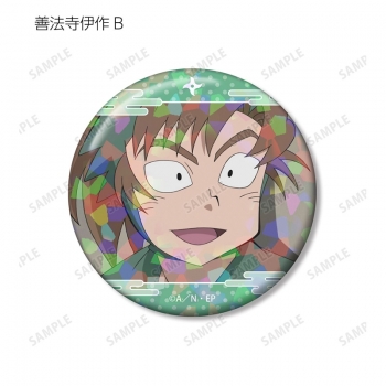 グッズ-バッチ】忍たま乱太郎 善法寺伊作 場面写ホログラム缶バッジ2個 