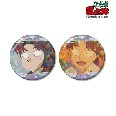 【グッズ-バッチ】忍たま乱太郎 山田利吉 場面写ホログラム缶バッジ2個セット