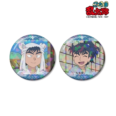【グッズ-バッチ】忍たま乱太郎 錫高野与四郎 場面写ホログラム缶バッジ2個セット