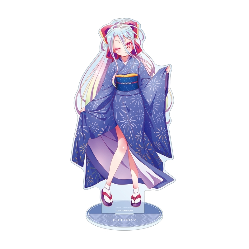 【グッズ-スタンドポップ】ノーゲーム・ノーライフ 描き下ろし 白 和装ver. 特大アクリルスタンド【アニメイト先行販売】