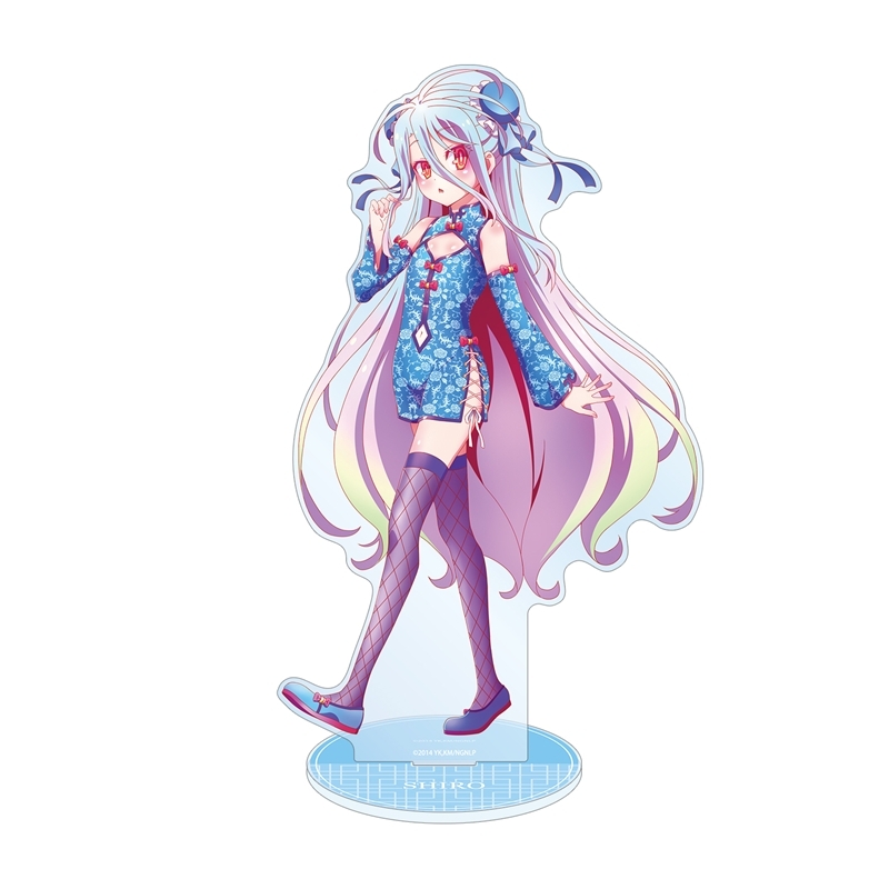 【グッズ-スタンドポップ】ノーゲーム・ノーライフ 描き下ろし 白 チャイナドレスver. 特大アクリルスタンド【アニメイト先行販売】