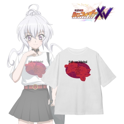 【グッズ-Tシャツ】戦姫絶唱シンフォギアXV 描き下ろし 雪音 クリス 私服ver. 着用BIGシルエットTシャツユニセックス(サイズ/M)