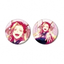【グッズ-バッチ】アニメ「魔入りました!入間くん」 イクス・エリザベッタ グリッター缶バッジ2個セットの画像