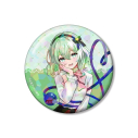 【グッズ-バッチ】東方Project 松本能人イラスト 古明地こいし ガーリーファッションver. 75mmホログラム缶バッジの画像