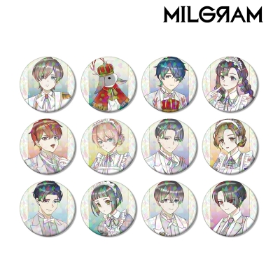 【グッズ-バッチ】MILGRAM -ミルグラム- 描き下ろし 6th Anniversary ver. トレーディングホログラム缶バッジ【特典付】