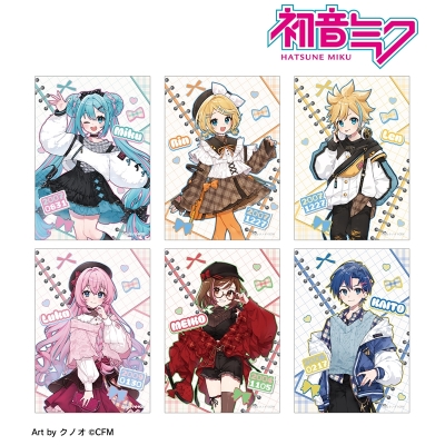 【グッズ-ブロマイド】初音ミク 描き下ろし 集合 私服ver. Art by クノオ ブロマイド6枚セット