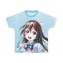 【グッズ-Tシャツ】ラブライブ!虹ヶ咲学園スクールアイドル同好会 描き下ろし 桜坂しずく ミラクル STAY TUNE! Ani-Art フルグラフィックTシャツユニセックス(サイズ/XL)の画像