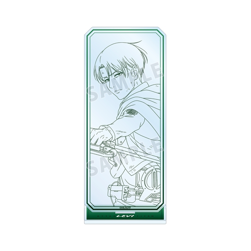 【グッズ-スタンドポップ】TVアニメ『進撃の巨人』 描き下ろし リヴァイ 戦う背中・線画ver. 第2弾 BIGアクリルスタンド