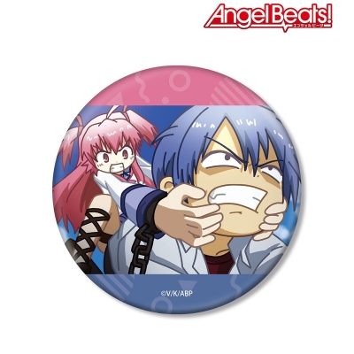 【グッズ-バッチ】Angel Beats! 日向秀樹&ユイ ゆるコマ BIG缶バッジ