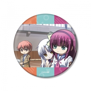 グッズ-バッチ】Angel Beats! 仲村ゆり&立華かなで&音無結弦 ゆるコマ 