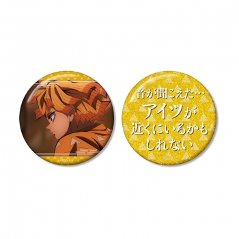 グッズ-バッチ】アニメ「鬼滅の刃」 我妻善逸 75mm推しゴト缶バッジ 鬼滅の刃 我妻善逸 アートボード 缶バッジ セット