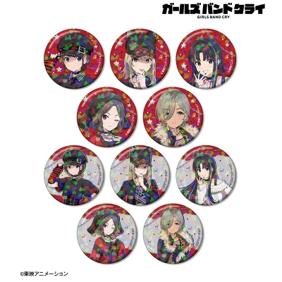 【グッズ-バッチ】ガールズバンドクライ 描き下ろし パンクファッションver. トレーディングホログラム缶バッジ【アニメイト特典付】【アニメイト限定】