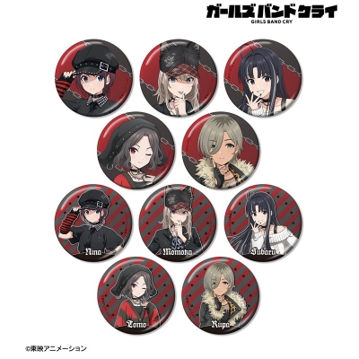 【グッズ-バッチ】ガールズバンドクライ 描き下ろし パンクファッションver. トレーディングメタリック缶バッジ【アニメイト特典付】