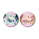 【グッズ-バッチ】プリンセッション・オーケストラ プリンセス・ネージュ&風花りり 場面写ホログラム缶バッジ2個セットの画像