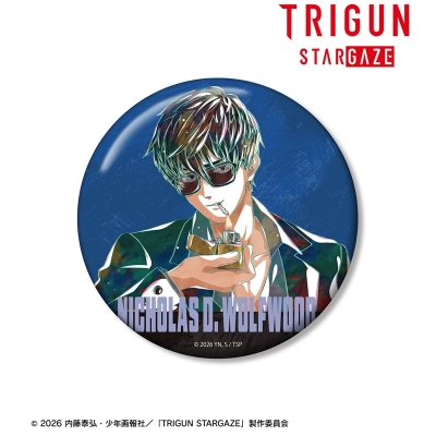 【グッズ-バッチ】TVアニメ「TRIGUN STARGAZE」 ニコラス・D・ウルフウッド Ani-Art 第3弾 100mm缶バッジ ver.①