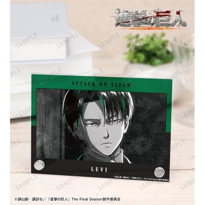 【グッズ-置きもの】TVアニメ『進撃の巨人』 リヴァイ Ani-Art BLACK LABEL 第3弾 A6アクリルパネル